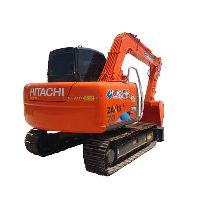 Excavateur Hitachi ZX70 d'occasion avec soupape hydraulique d'origine et 0-2000 heures de travail