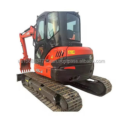Excavatrice KUBOTA KXU55 utilisée avec cylindre hydraulique d'origine et moteur à composants de base