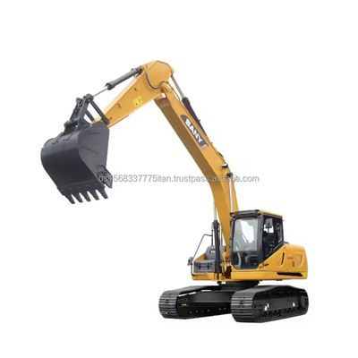 Excavateur Sany SY215C d'occasion avec une capacité de seau de 1,2 M3 et une soupape hydraulique originale