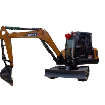 Petite machine de construction Sany SY60C Excavateur d'occasion avec une capacité de seau de 0,25 M3