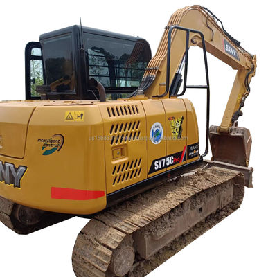 Excavateur Sany Sy 75cpro d'occasion avec soupape hydraulique d'origine et 0-2000 heures de travail