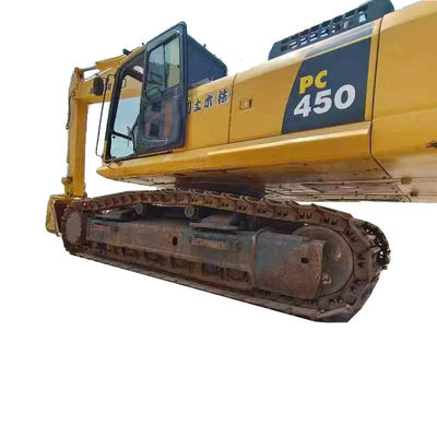Excavateur Komatsu PC450 d'origine utilisée Excavateur hydraulique à rampe japonaise de 45 tonnes
