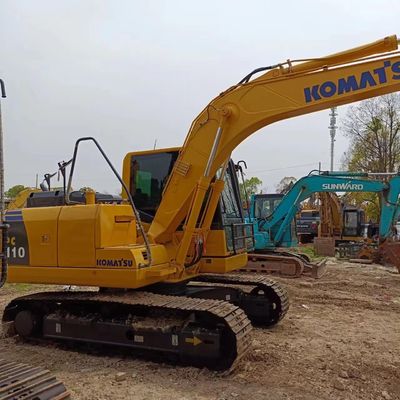Excavateur de 11 tonnes Komatsu PC110-8 à faible consommation d'huile et à cylindre hydraulique d'origine