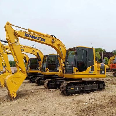 Excavateur de 11 tonnes Komatsu PC110-8 à faible consommation d'huile et à cylindre hydraulique d'origine
