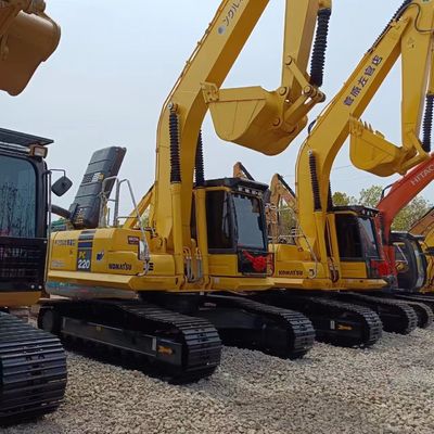 Excavateur PC220 original de Komatsu avec 0 à 2000 heures de travail et 22000 kg de poids de la machine