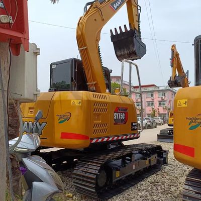 Excavateur Sany SY75C avec une capacité de seau de 0,32 M3 et d'excellentes performances de travail