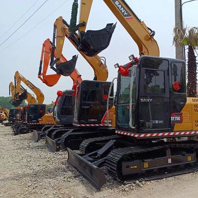 41.1 kW Excavateur Sany SY75C d'occasion cylindre hydraulique d'origine mini-excavateur d'occasion