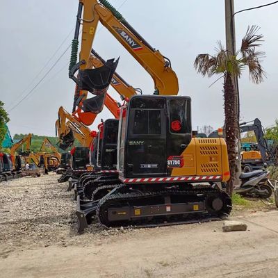 41.1 kW Excavateur Sany SY75C d'occasion cylindre hydraulique d'origine mini-excavateur d'occasion