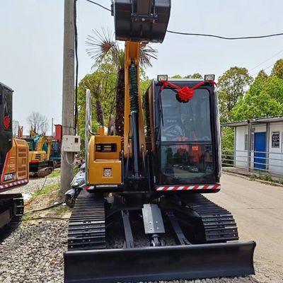 Excavatrice Sany SY75C abordable avec une capacité de seau de 0,32 M3 et moins d'heures de travail