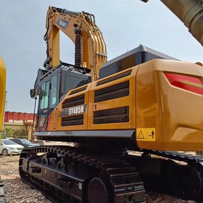 48 tonnes SANY SY485H Excavateur d'occasion avec pompe hydraulique d'origine et consommation