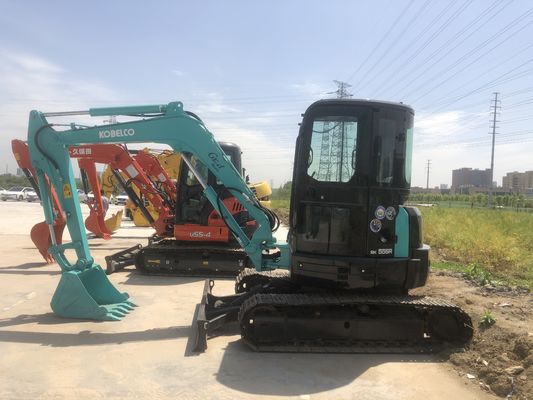 Année 2016 Excavatrice Kobelco SK55SR/Excavatrice hydraulique à rampe originale SK 55SR utilisée