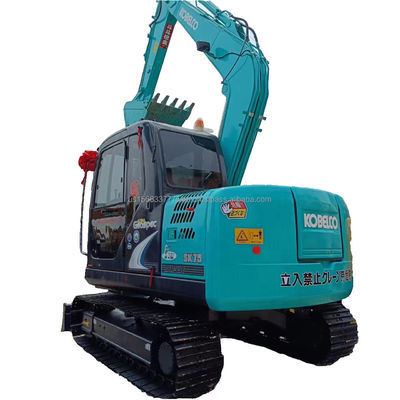 Excavatrice utilisée Kobelco SK75-8 de 2016/Excavatrice hydraulique à rouleaux d'origine du Japon