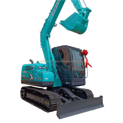 Excavatrice utilisée Kobelco SK75-8 du Japon avec soupape hydraulique d'origine et seau 0,5M3