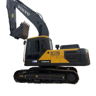 Excavateur hydraulique Volvo Ec210 d'occasion 119kw avec soupape hydraulique originale