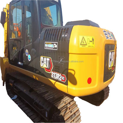 CAT 313 Excavatrice utilisée par un creuseur et équipée d'une machine à chenilles à cylindre hydraulique originale