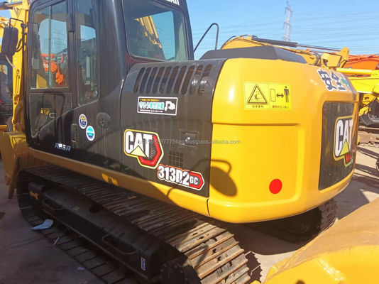 CAT 313 Excavatrice utilisée par un creuseur et équipée d'une machine à chenilles à cylindre hydraulique originale