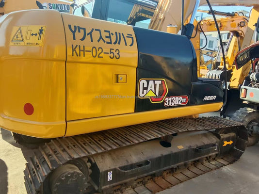 CAT 313 Excavatrice utilisée par un creuseur et équipée d'une machine à chenilles à cylindre hydraulique originale