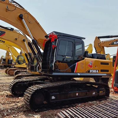 Obtenez la meilleure excavatrice SANY SY305H avec une puissance de 210 kW et une pompe hydraulique d'origine