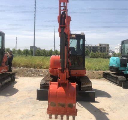 Excavatrice miniature japonaise KUBOTA KXU55 d'origine 5,5 tonnes utilisée avec moteur original et PLC