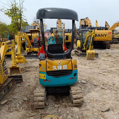 Magasins de matériaux de construction utilisés KUBOTA KXU17 mini-excavatrice avec pompe et roulement durables
