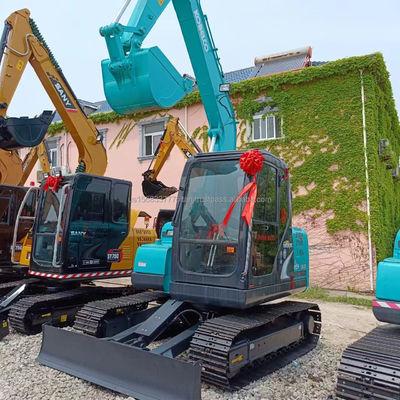 Kobelco SK75-8 Excavateur à rouleaux d'occasion en bon état et capacité de seau de 0,4M3