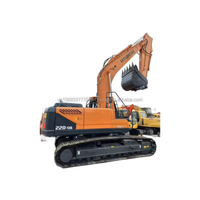 22 tonnes d'excavatrice utilisée Hyundai 220 du modèle Crawler de Corée Moteur Hyundai Année 2016