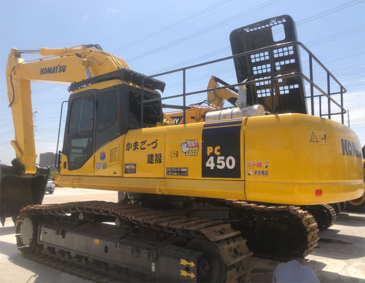 PC450 Excavateur Japon Excavateur hydraulique à rouleaux Komatsu utilisé avec cylindre hydraulique
