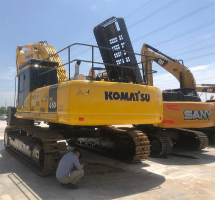 PC450 Excavateur Japon Excavateur hydraulique à rouleaux Komatsu utilisé avec cylindre hydraulique