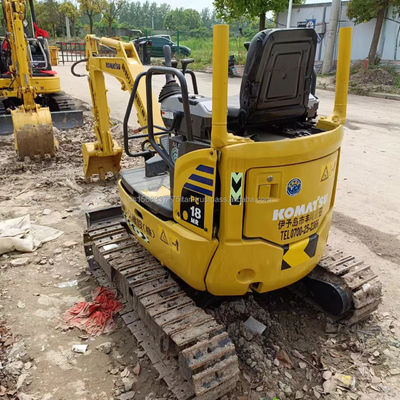 2016 Komatsu PC18MR Mini Excavateur d'occasion Excavateur à rampe avec soupape hydraulique originale