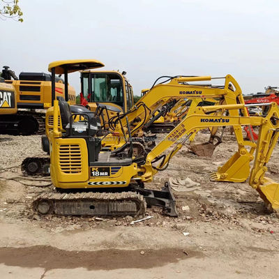 2016 Komatsu PC18MR Mini Excavateur d'occasion Excavateur à rampe avec soupape hydraulique originale