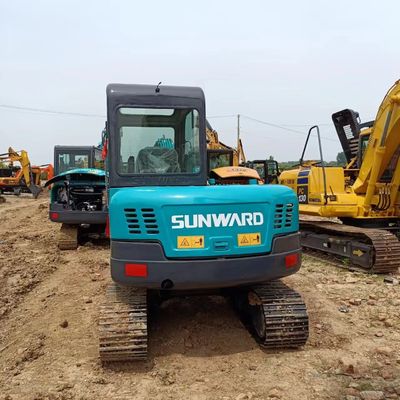 6T utilisé vers le soleil SWE60E Excavateur hydraulique Crawler Backhoe Mini-excavateur avec 0.5M3 Seau