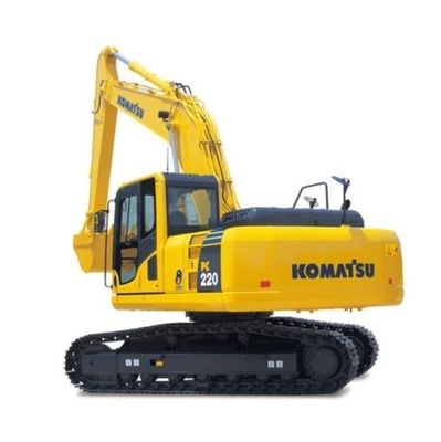 Excavateur Komatsu PC220 de 22 tonnes avec pompe hydraulique d'origine et capacité de seau de 1,2 M3