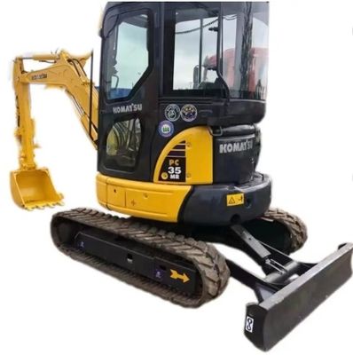 Excavateur hydraulique de petite taille Komatsu PC35 Excavateur d'occasion de 3,5 tonnes avec une capacité de seau de 0,2 M3