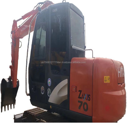Excavateur Hitachi ZX70 d'origine japonaise de 2016 avec pompe hydraulique d'origine