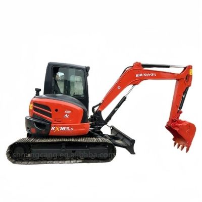 Excavateur de 6 tonnes KUBOTA KX165 avec pompe hydraulique d'origine et poids de la machine 7000 kg