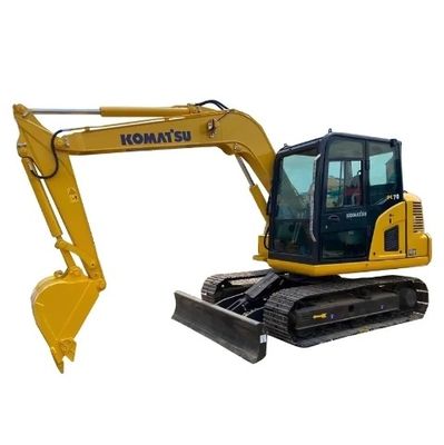 Excavateur Komatsu PC70 avec cylindre hydraulique d'origine et poids de la machine de 7000 kg