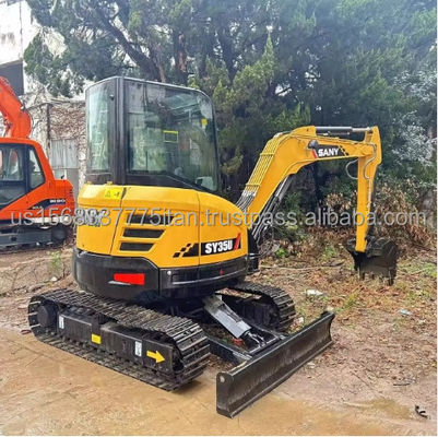 Mini-excavatrice Sany SY35U avec pompe hydraulique d'origine et moteur ISUZU d'origine