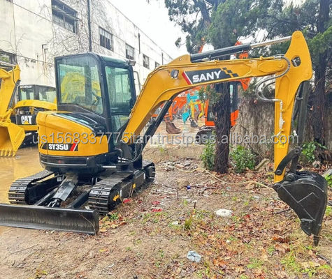 Mini-excavatrice Sany SY35U avec pompe hydraulique d'origine et moteur ISUZU d'origine