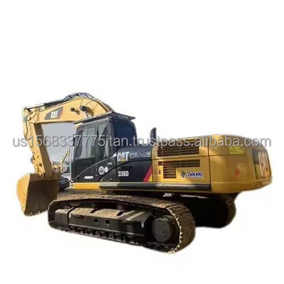 Grande excavatrice Caterpillar 336D avec une capacité de seau de 2,27 m3 et de faibles heures de travail