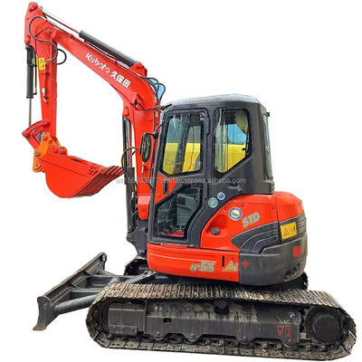 Excavateur KUBOTA KXU55 avec cylindre hydraulique d'origine et poids de fonctionnement de 6 TON