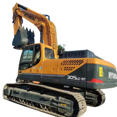 305LC-9T Modèle 30ton 305 Excavateur à rampe de Corée avec moteur Hyundai et 198kw