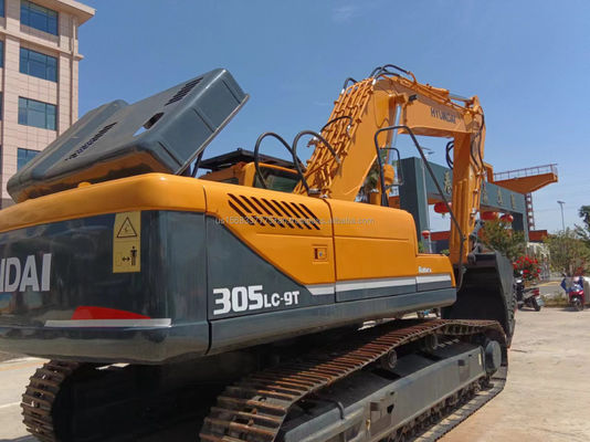 305LC-9T Modèle 30ton 305 Excavateur à rampe de Corée avec moteur Hyundai et 198kw
