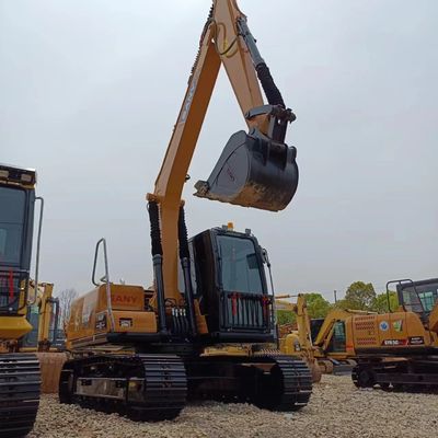 Excavateur Sany 135c Pro utilisé avec cylindre hydraulique d'origine et puissance de 73 kW