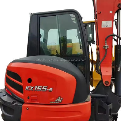 KUBOTA KX155 Excavateur avec pompe hydraulique d'origine et 0,22 capacité de seau Utilisé mais