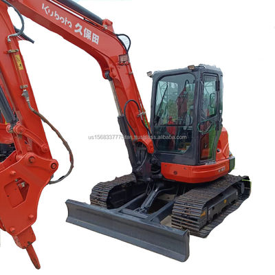 Excavateur KUBOTA KX163 d'occasion avec vanne hydraulique d'origine et poids de fonctionnement de 6 TON