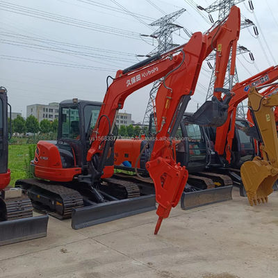 Excavateur KUBOTA KX163 d'occasion avec vanne hydraulique d'origine et poids de fonctionnement de 6 TON