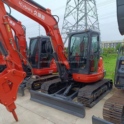 Excavateur KUBOTA KX163 d'occasion avec vanne hydraulique d'origine et poids de fonctionnement de 6 TON