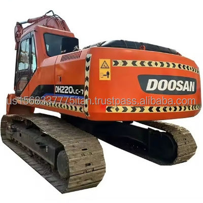 Excavateur Doosan DH220-7 utilisé et en bon état avec soupape hydraulique d'origine