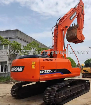Excavateur Doosan DH220-7 utilisé et en bon état avec soupape hydraulique d'origine