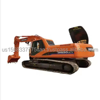 Excavateur à rampe Doosan DH220 de 20 tonnes avec capacité de seau de 0,5 m3 et caractéristiques actives